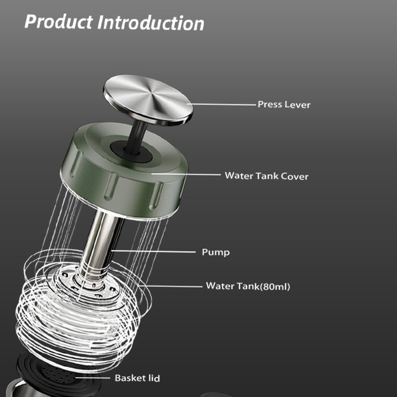 HiBREW H4D Portable 2-in-1 Espresso Maker for Travel