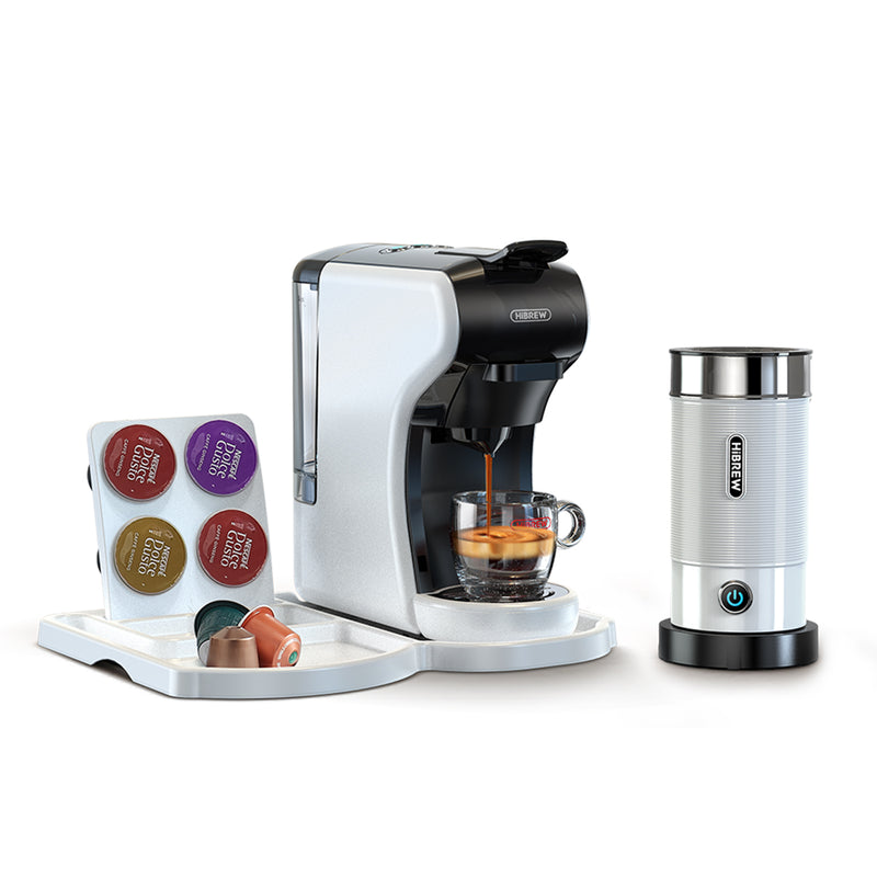 HiBREW H1A 4-in-1 Capsule Coffee Maker with Milk Frother