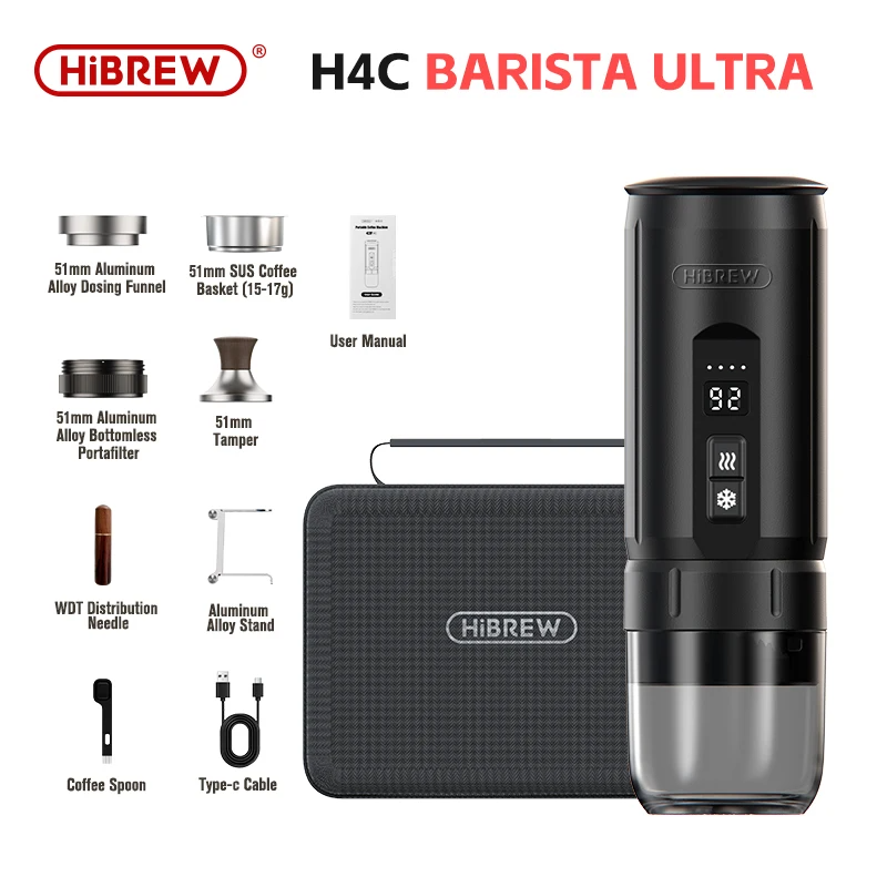 HiBREW H4C Portable Espresso Machine for Car & Camping