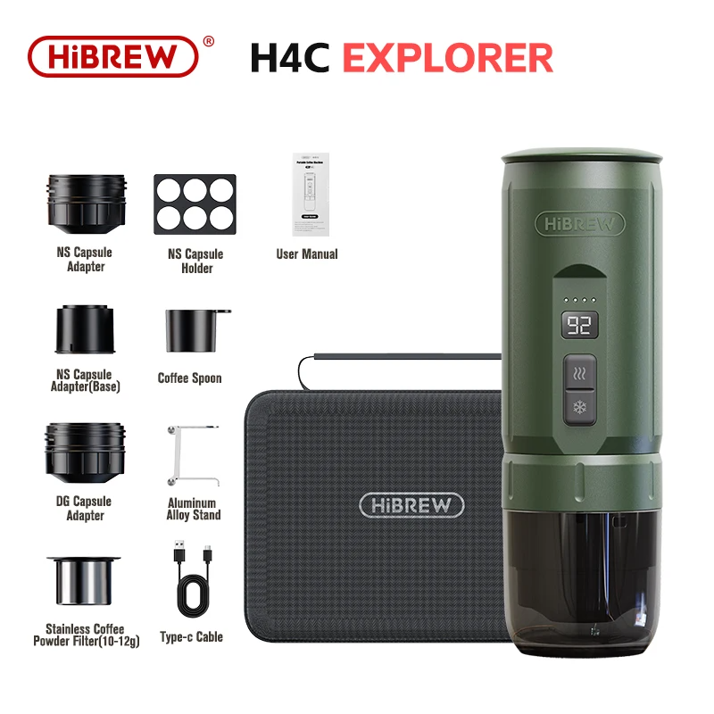 HiBREW H4C Portable Espresso Machine for Car & Camping