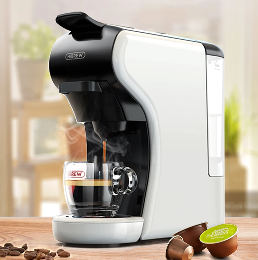 HiBREW H1A 4-in-1 Capsule Coffee Maker with Milk Frother