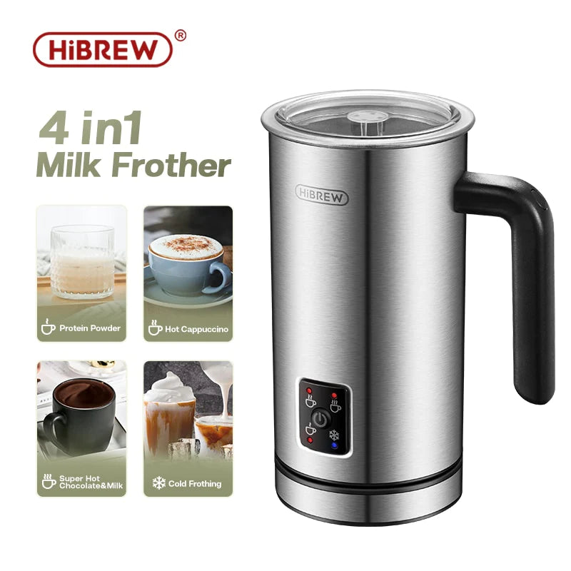 HiBREW M3A 4-in-1 Milk Frother for Latte & Cappuccino