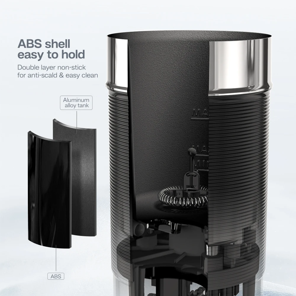 HiBREW M1A Electric Milk Frother for Latte & Cappuccino
