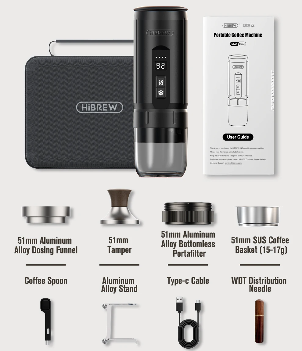 HiBREW H4C Portable Espresso Machine for Car & Camping