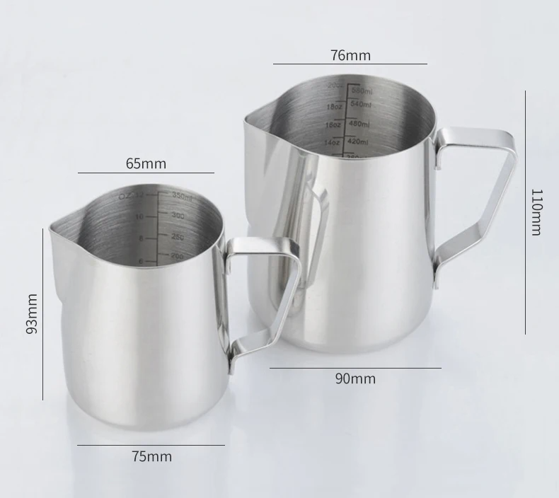 HiBREW Frothing Pitcher for Cappuccino & Latte Art