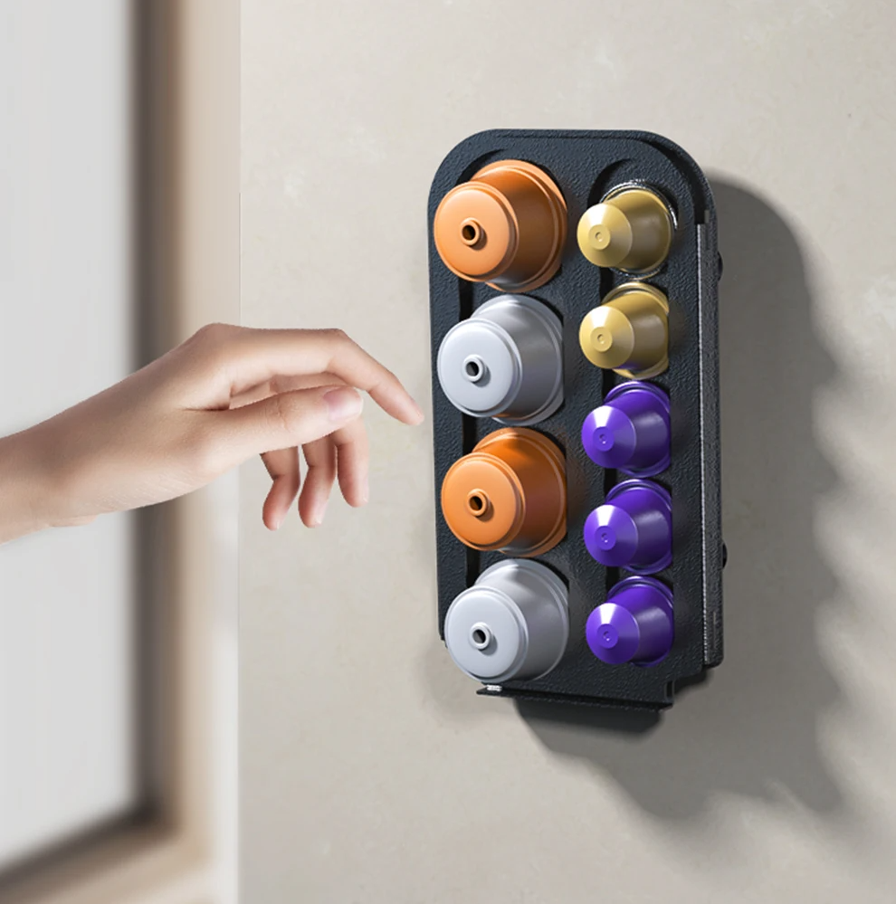 HiBREW Capsule Storage Rack for Nespresso & Dolce Gusto