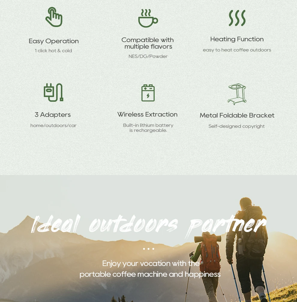 HiBREW H4B Portable Espresso Machine for Camping & Home