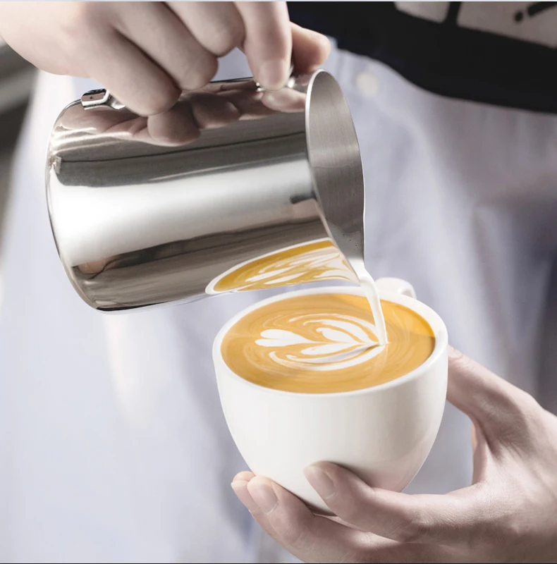 HiBREW Frothing Pitcher for Cappuccino & Latte Art