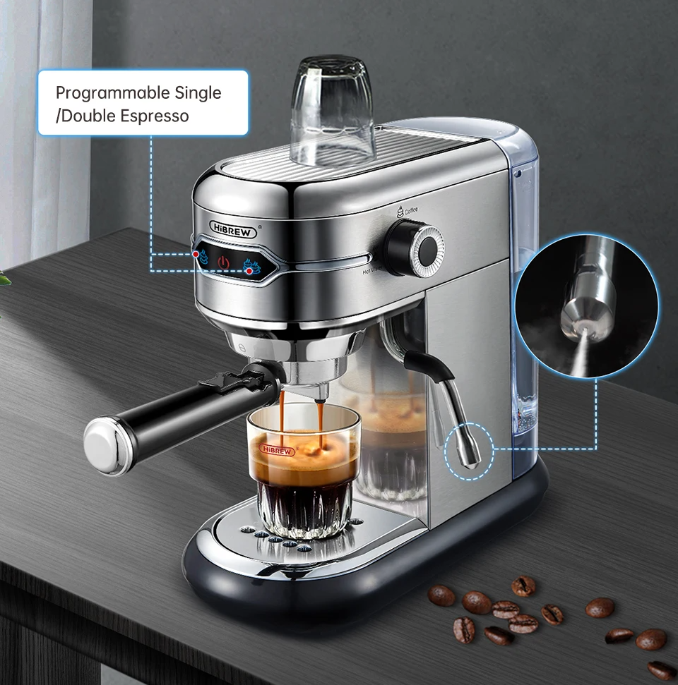 HiBREW H11 20 Bar Super Slim Espresso & Cappuccino Machine
