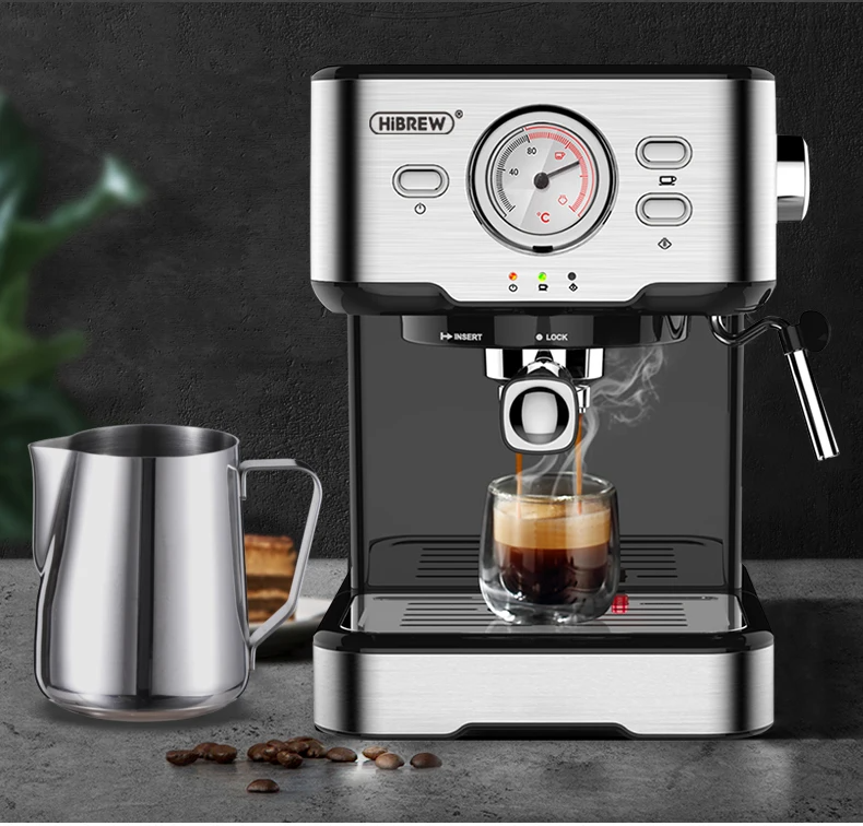 HiBREW Frothing Pitcher for Cappuccino & Latte Art