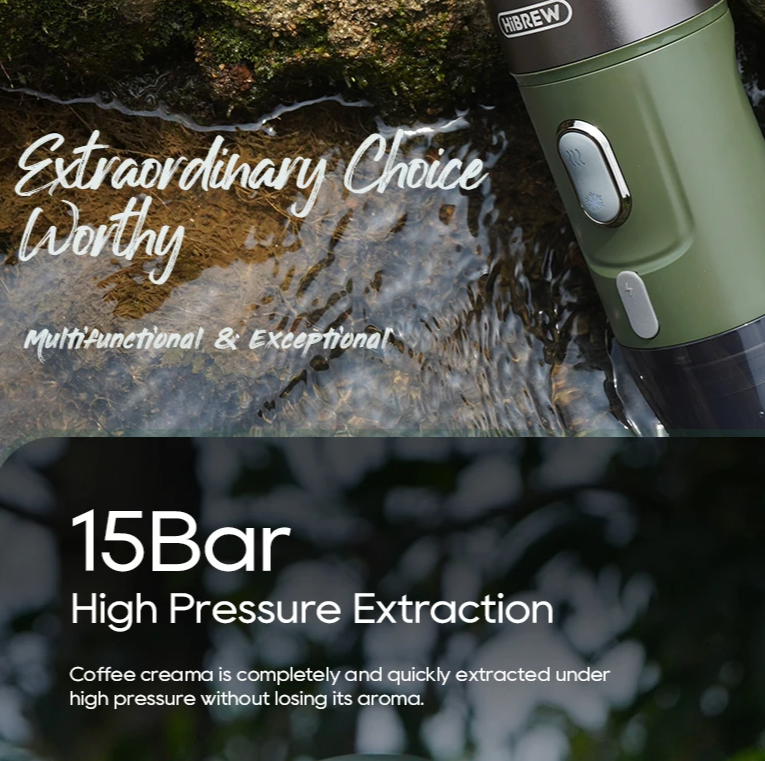 HiBREW H4B Portable Espresso Machine for Camping & Home