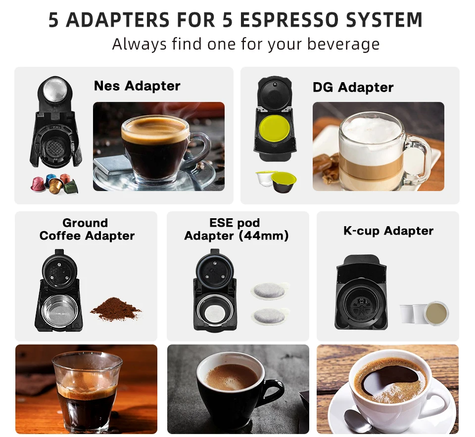 HiBREW H3A 5-in-1 Multi-Capsule Espresso Coffee Maker
