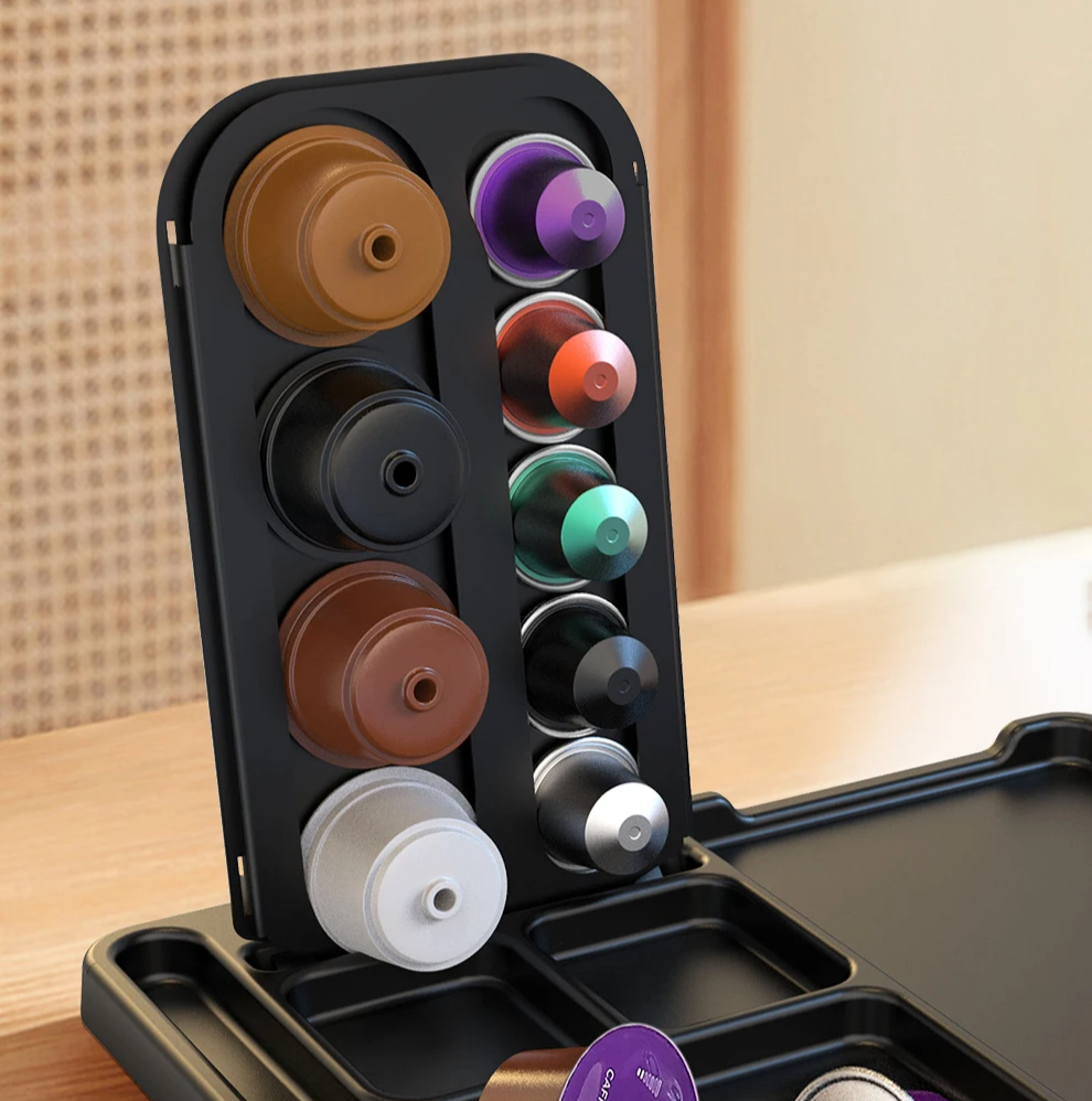 HiBREW Capsule Storage Rack for Nespresso & Dolce Gusto