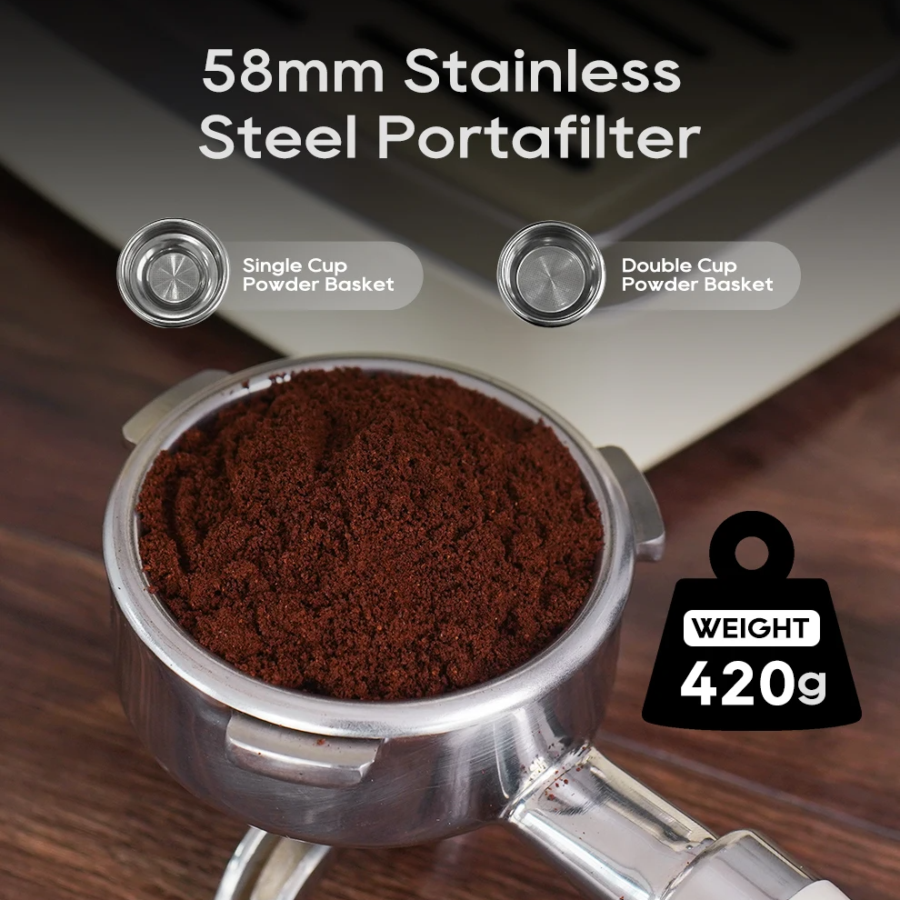 HiBREW H10A 20Bar Semi Automatic Espresso Machine