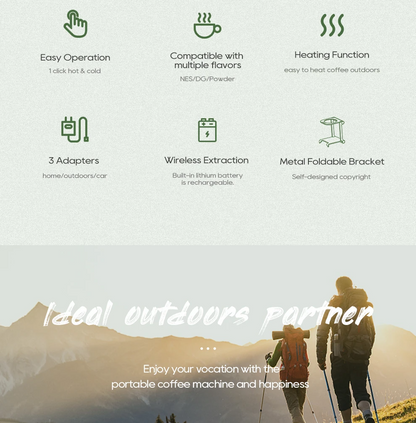 HiBREW H4B Portable Espresso Machine for Camping & Home