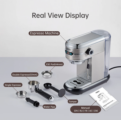 HiBREW H11 20 Bar Super Slim Espresso & Cappuccino Machine