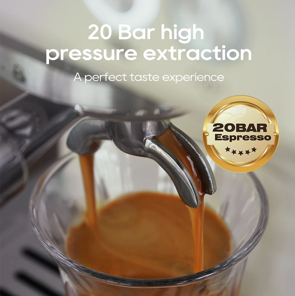 HiBREW H10A 20Bar Semi Automatic Espresso Machine