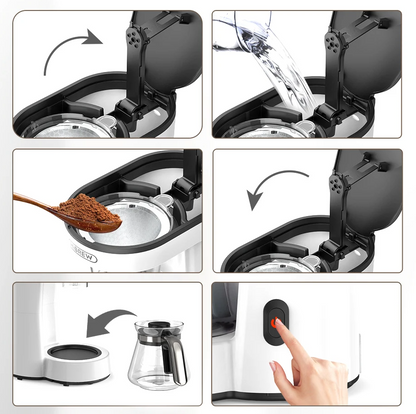 HiBREW H12 3-in-1 Drip Coffee & Tea Maker 750ML