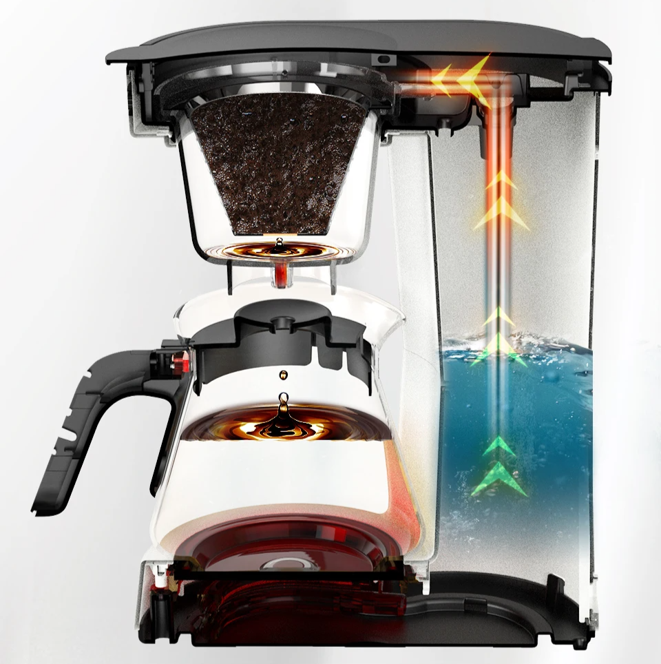 HiBREW H12 3-in-1 Drip Coffee & Tea Maker 750ML